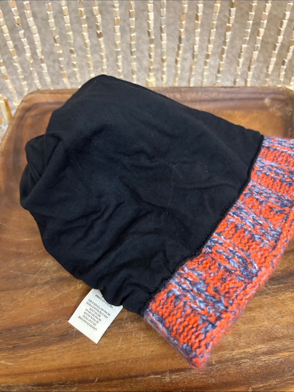 FP Movement by Free People Orange & Blue Pom Beanie - Picture 10 of 11